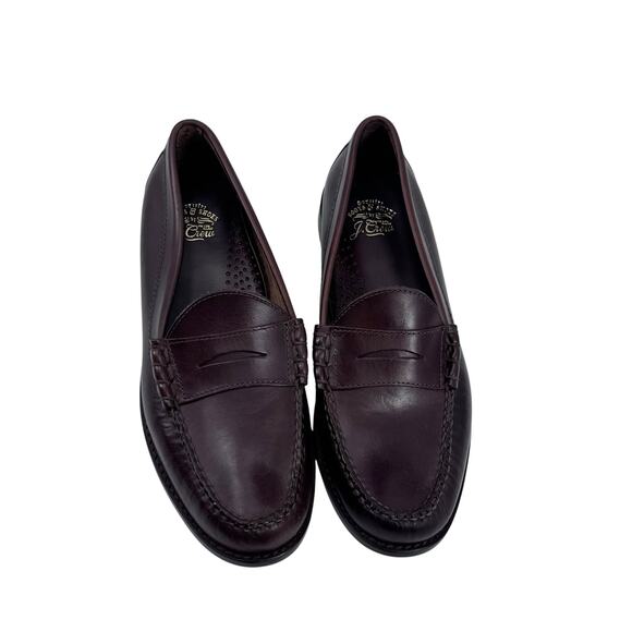 J. Crew Men\'s Camden Loafers Shoes Leather Soles Whiskey Brown Size 9.5 NWOB main image 12